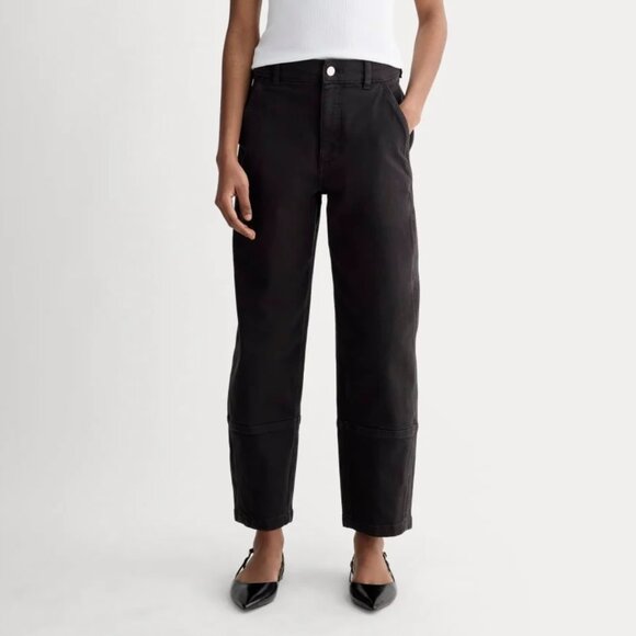 NWT Everlane The Utility Barrel Pant Jeans In Black 30R - Picture 1 of 8